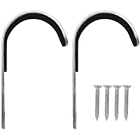 Rockyin 2 Piezas de Montaje en Rack de Almacenamiento de Pared de Acero Inoxidable Pistola Pistola Bastidores Ganchos…